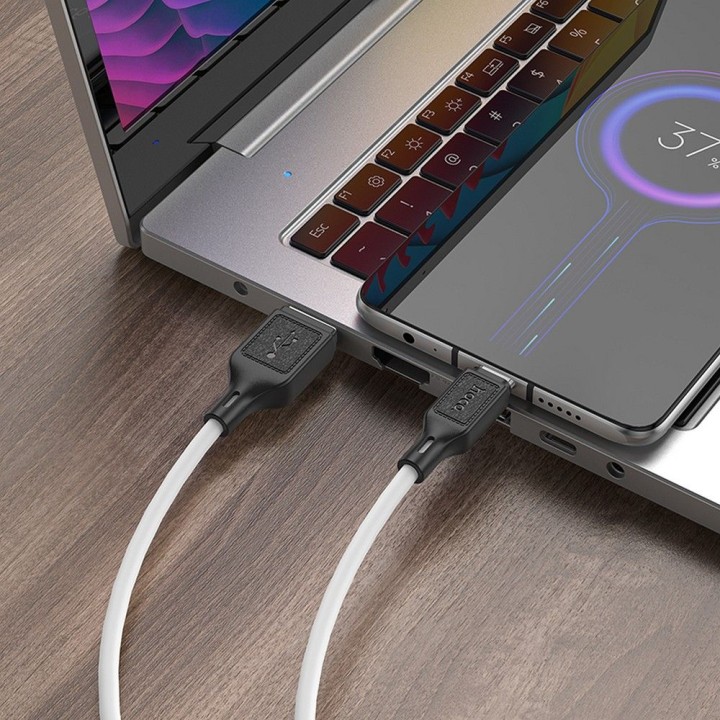 Кабель USB A для Micro USB Hoco 2,4A 1 m X90 білий