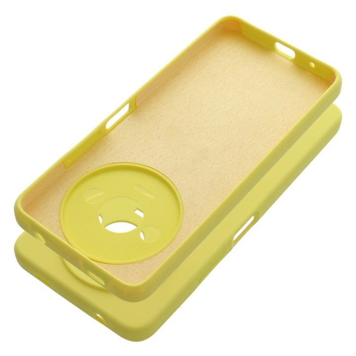 Case for Xiaomi Redmi A3 4G Silicone 2mm (camera protection) yellow