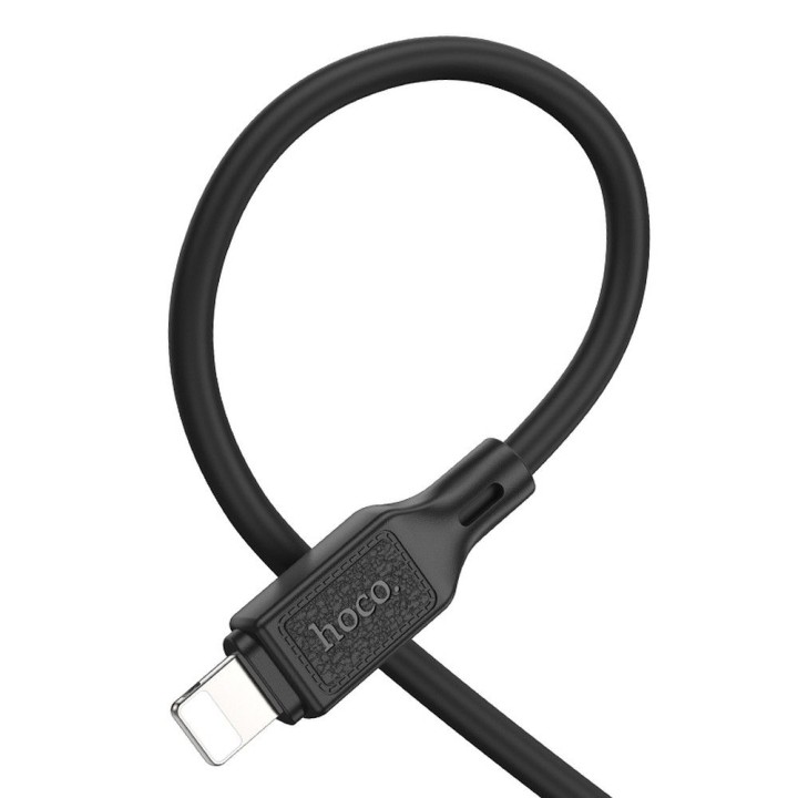 Cable USB A for Lightning Hoco 2,4A 1 m X90 black