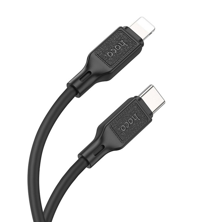 Кабель USB-C – Lightning Hoco PD 20W 1 m X90 черный