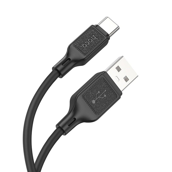 Кабель USB-A – USB-C Hoco 3A 1 m X90 черный