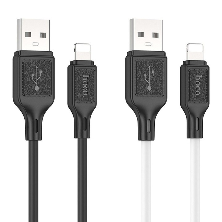 Cable USB A for Lightning Hoco 2,4A 1 m X90 white