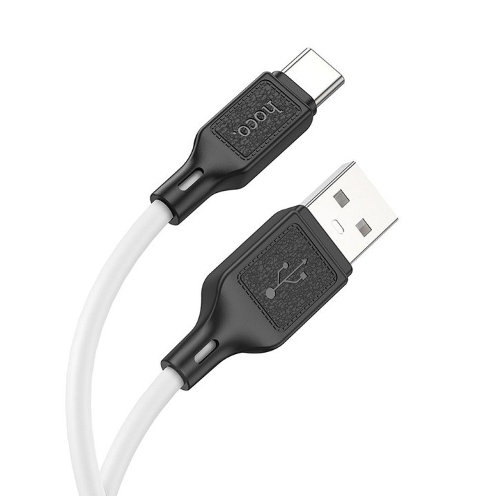 Кабель USB-A – USB-C Hoco 3A 1 m X90 білий