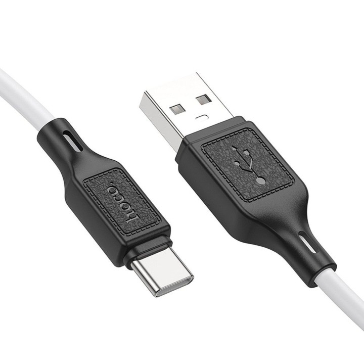 Кабель USB A — USB C Hoco 3A 1 m X90 белый