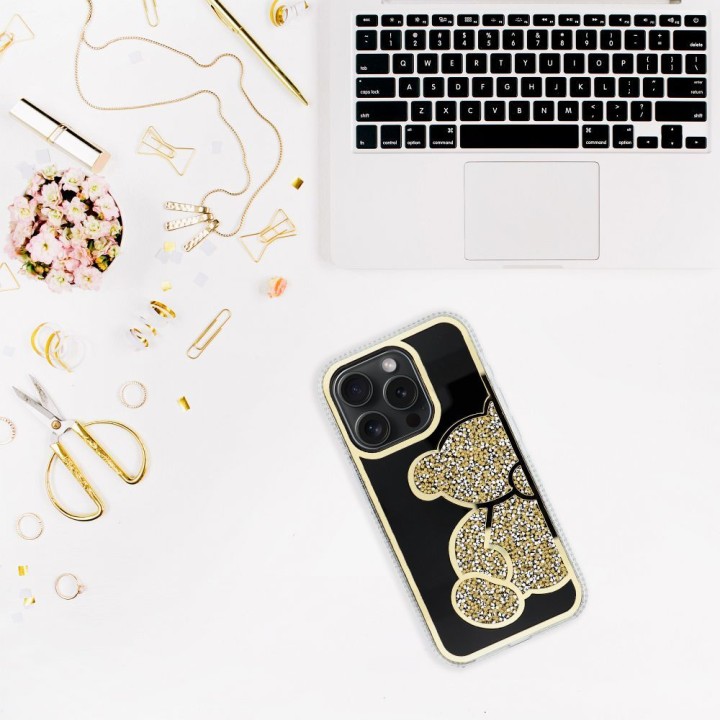 Чехол для iPhone 11 Teddy Bear золотой