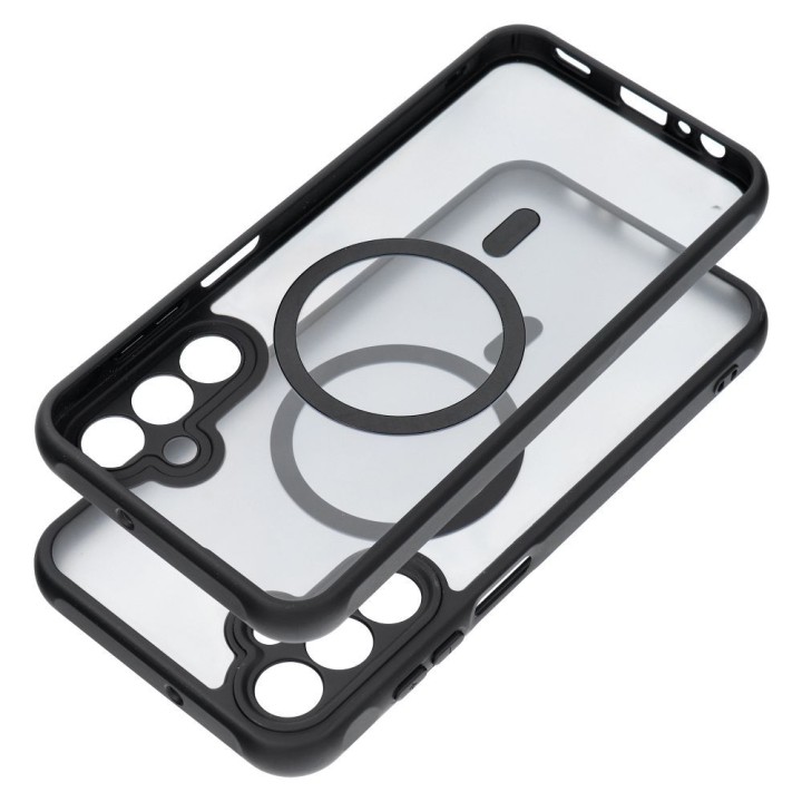 Case for Samsung A15 Full Matte Mag Cover MagSafe compatible black
