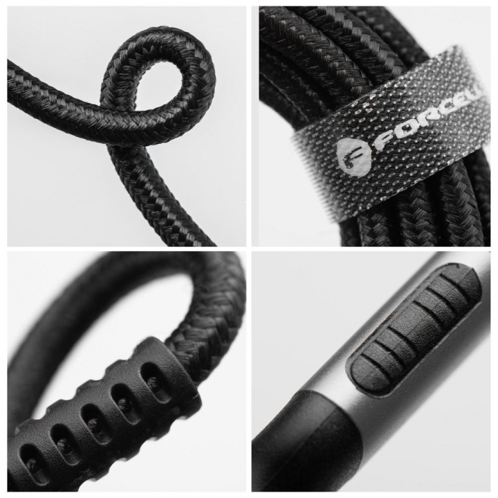 Kabel USB C do Lightning Forcell F-Energy PD 3A 27W Cafule 1,2 m C259 czarny