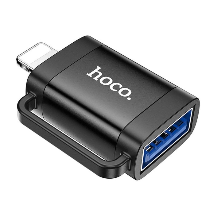 Адаптер OTG Lightning на USB A Hoco UA31A черный