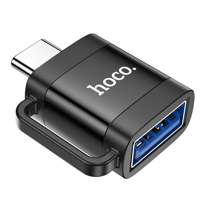 Адаптер OTG USB C для USB A Hoco 3A UA31C чорний