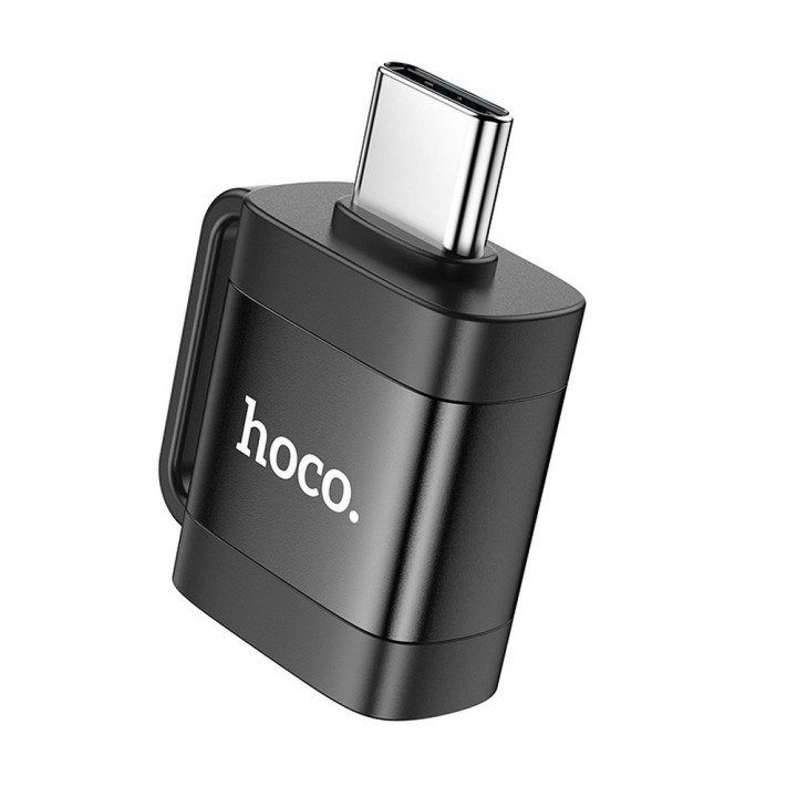 Адаптер OTG USB C для USB A Hoco 3A UA31C черный