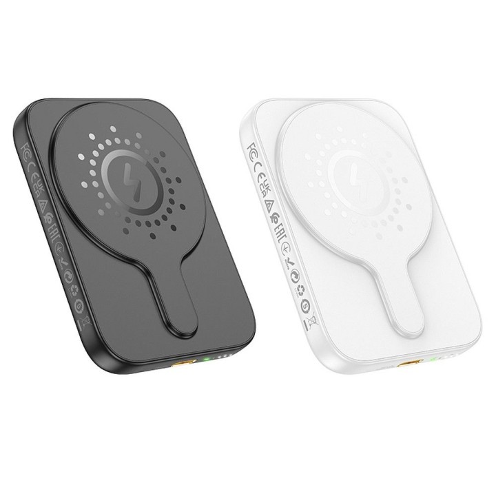 Powerbank zgodny z MagSafe Hoco 5000 mAh QC PD 18W J117 czarny