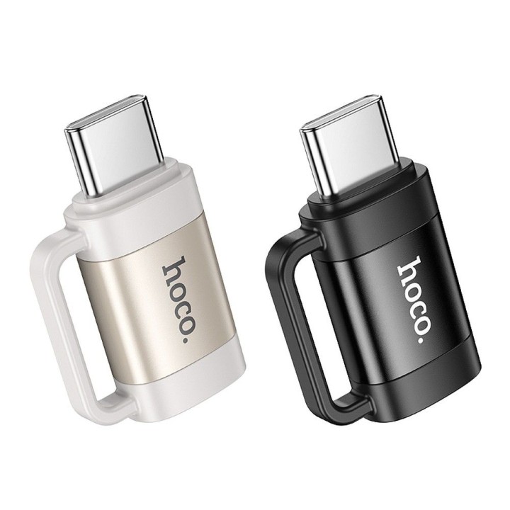Адаптер OTG USB C на Lightning Hoco 3A UA31E чорний
