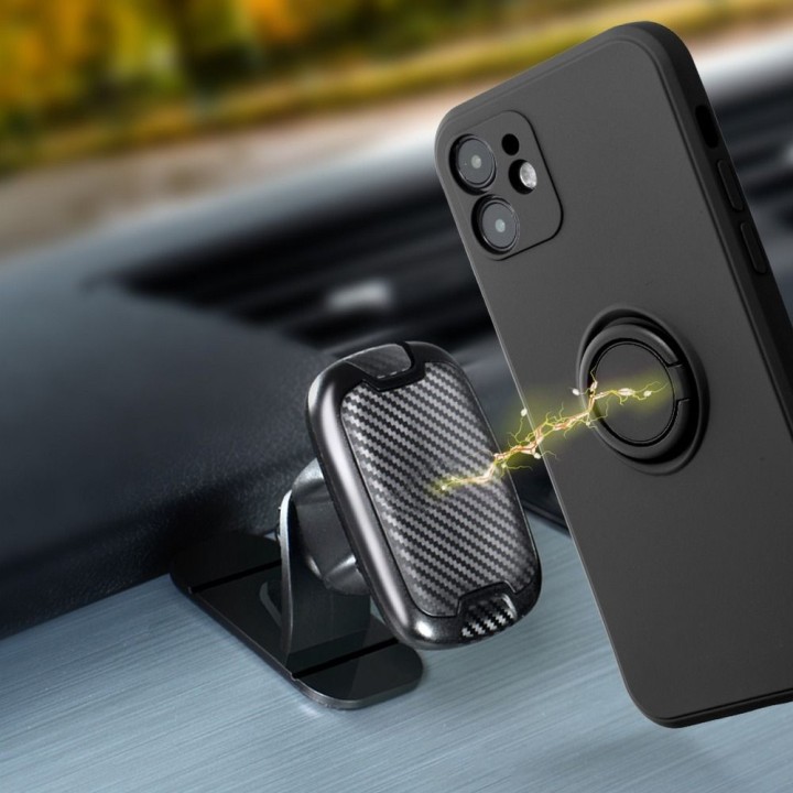 Чохол для iPhone 12 PRO MAX Silicone Ring чорний