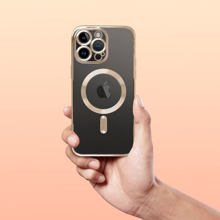Case for iPhone 16 Electro Mag Cover MagSafe compatible gold