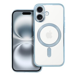 Etui na iPhone 16 Electro Mag Cover zgodne z MagSafe niebieskie