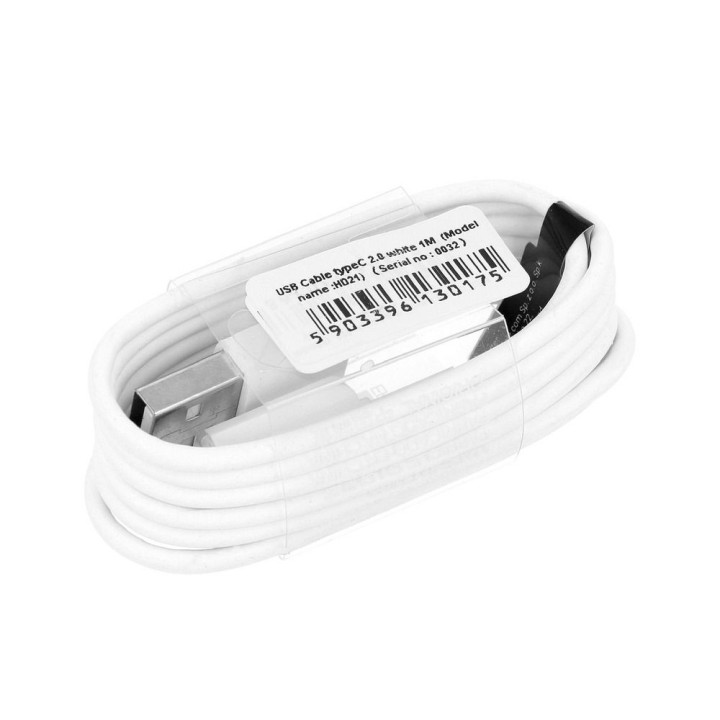 Cable USB A for Type C 2.0 HD21 1A 1 m white