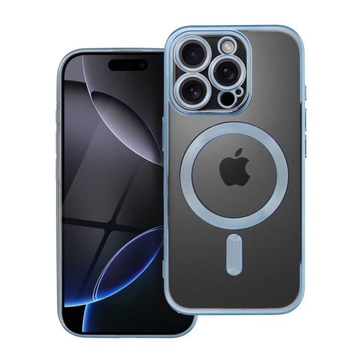 Case for iPhone 16 PRO Electro Mag Cover MagSafe compatible blue