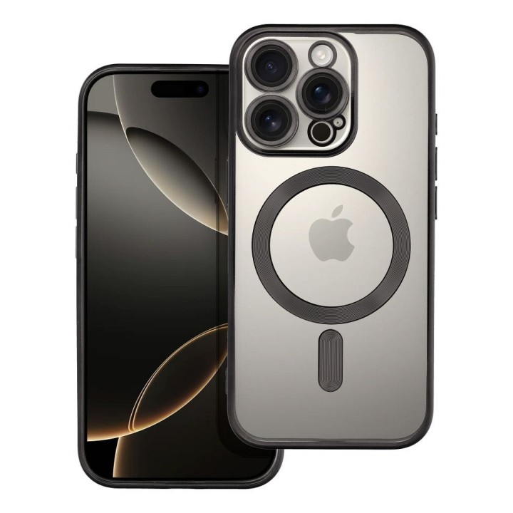 Чохол для iPhone 16 PRO Electro Mag Cover сумісний із MagSafe чорний