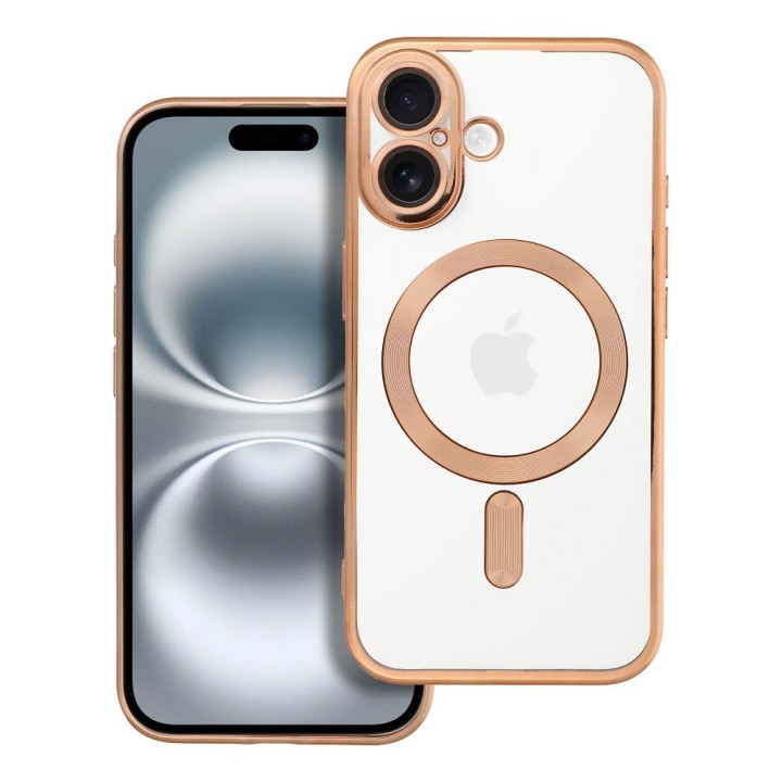 Чохол для iPhone 16 Electro Mag Cover сумісний із MagSafe золотий