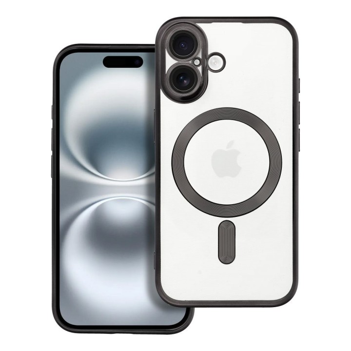 Чехол для iPhone 16 Electro Mag Cover совместимый с MagSafe черный