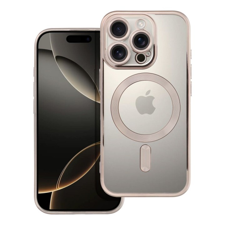Case for iPhone 16 PRO Electro Mag Cover MagSafe compatible titanium grey
