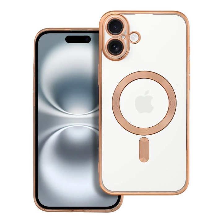 Чохол для iPhone 16 PLUS Electro Mag Cover сумісний із MagSafe золотий