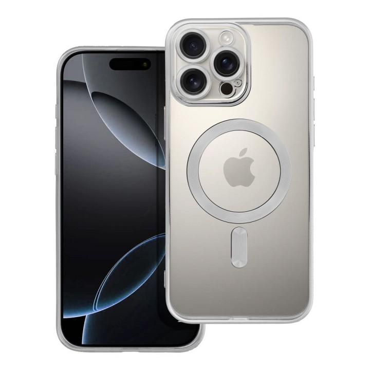 Etui na iPhone 16 PRO MAX Electro Mag Cover zgodne z MagSafe srebrne