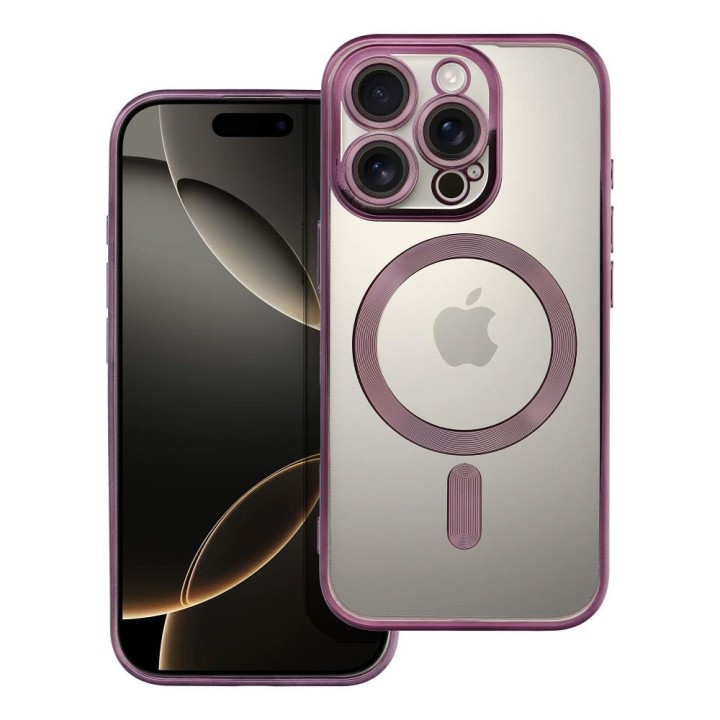 Чохол для iPhone 16 PRO Electro Mag Cover сумісний з MagSafe фіолетовий