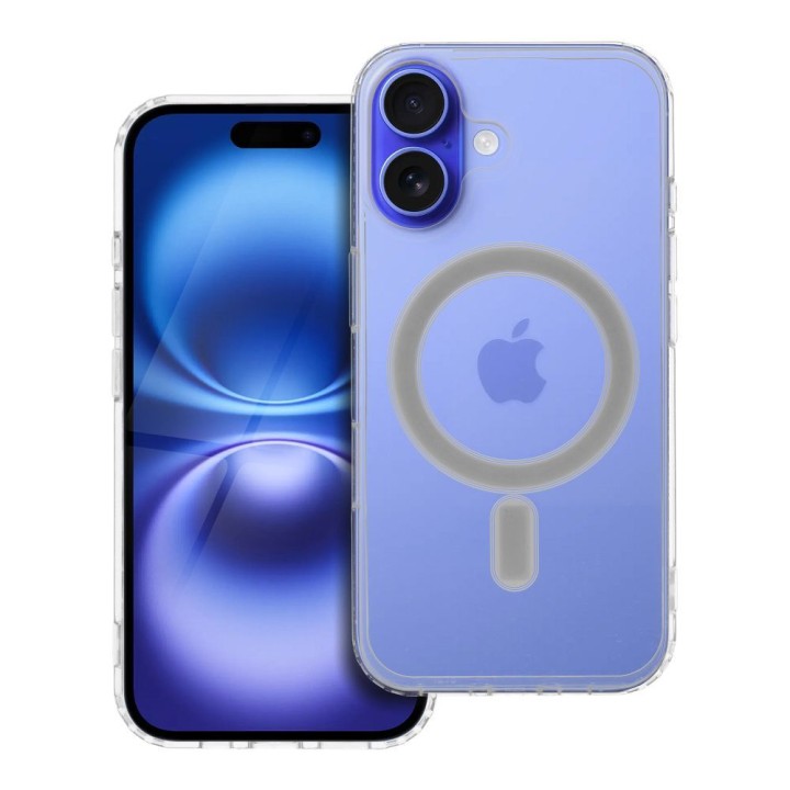 Case for iPhone 16 Clear Mag Cover (MID) compatible with MagSafe transparent