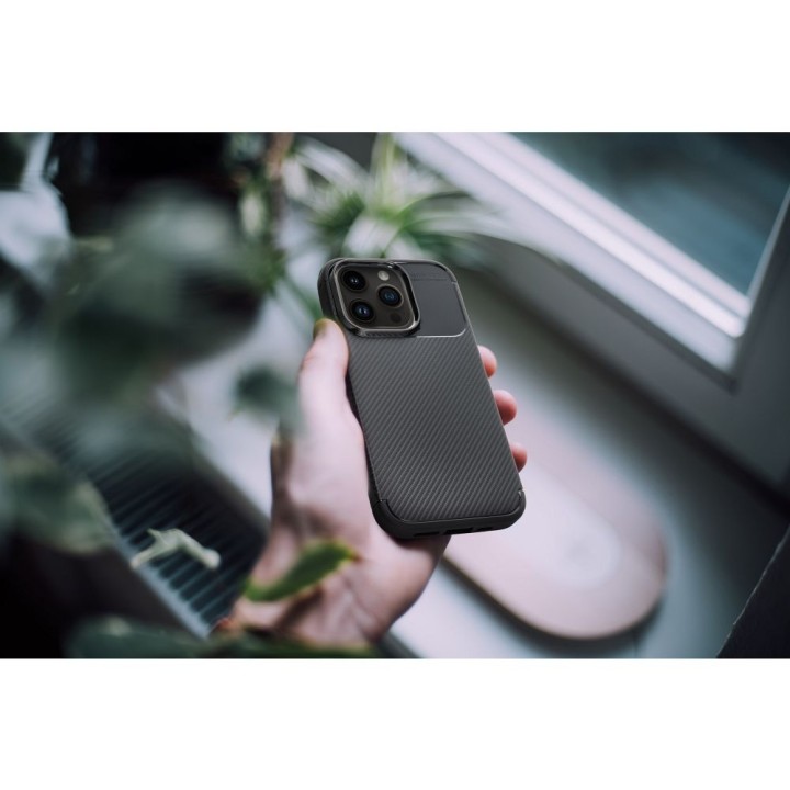 Case for iPhone 16 PRO MAX Carbon Premium black