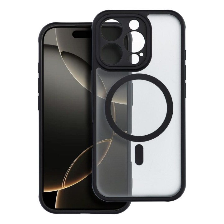 Case for iPhone 16 PRO Full Matte Mag Cover compatible with MagSafe black