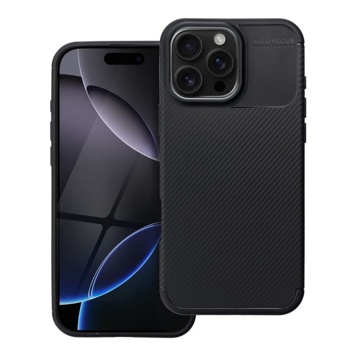 Чохол для iPhone 16 PRO MAX Carbon Premium чорний