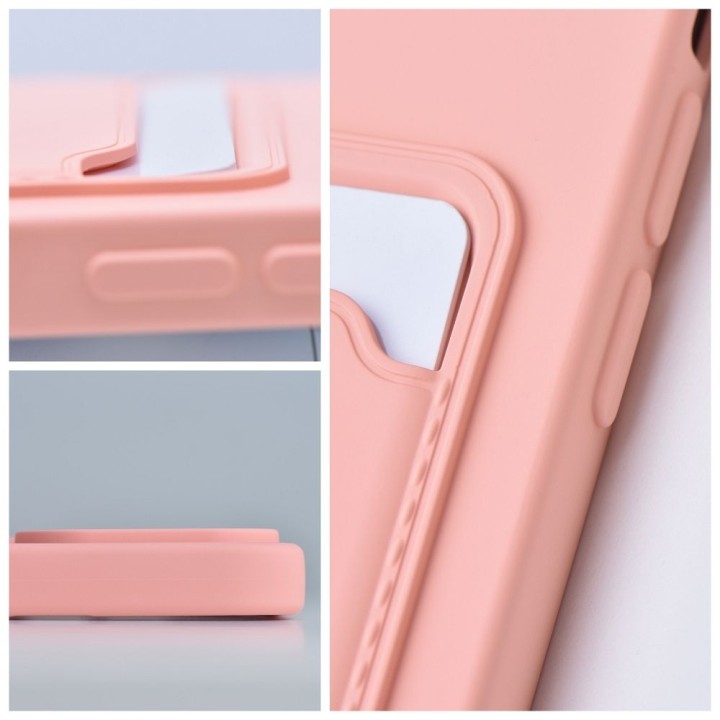 Etui na iPhone 16 PLUS Card Case różowe