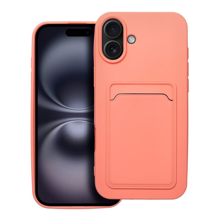 Etui na iPhone 16 PLUS Card Case różowe
