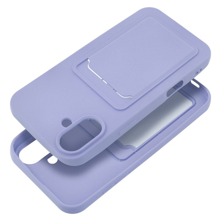Чохол для iPhone 16 PLUS Card Case фіолетовий