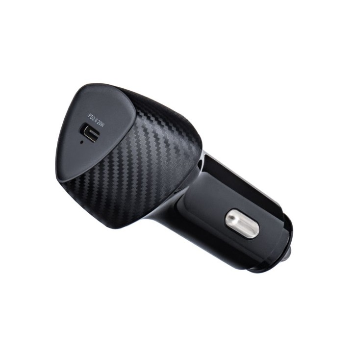 Car charger Forcell F-Energy Carbon USB C QC3.0 PD 3A 20W CC50-1C black