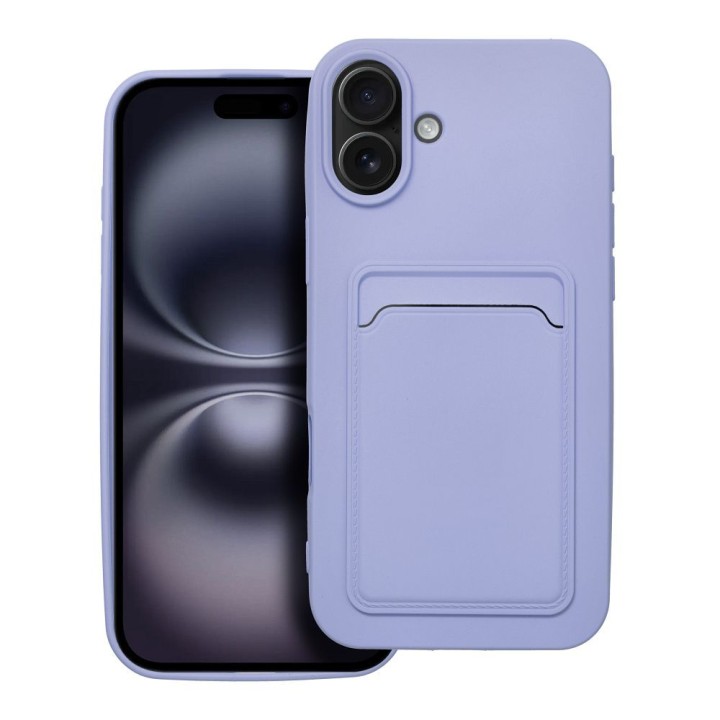 Чохол для iPhone 16 PLUS Card Case фіолетовий