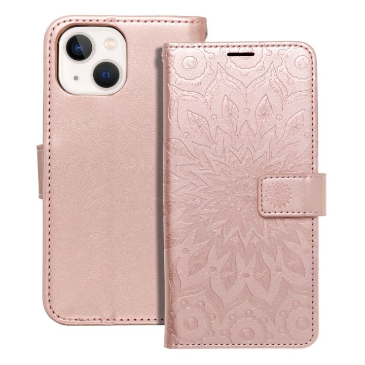 Flip case for iPhone 13 MINI Mezzo Book mandala rose gold