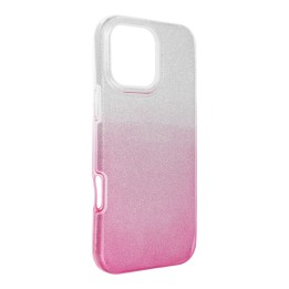 Чехол для iPhone 16 PRO MAX Shining прозрачный розовый