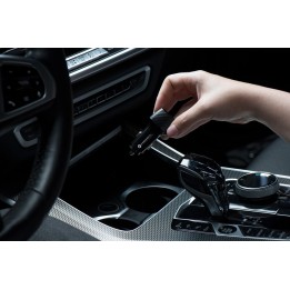 Car charger Forcell F-Energy Carbon USB A QC3.0 PD 3A 38W with cable USB C CC50-1AC black