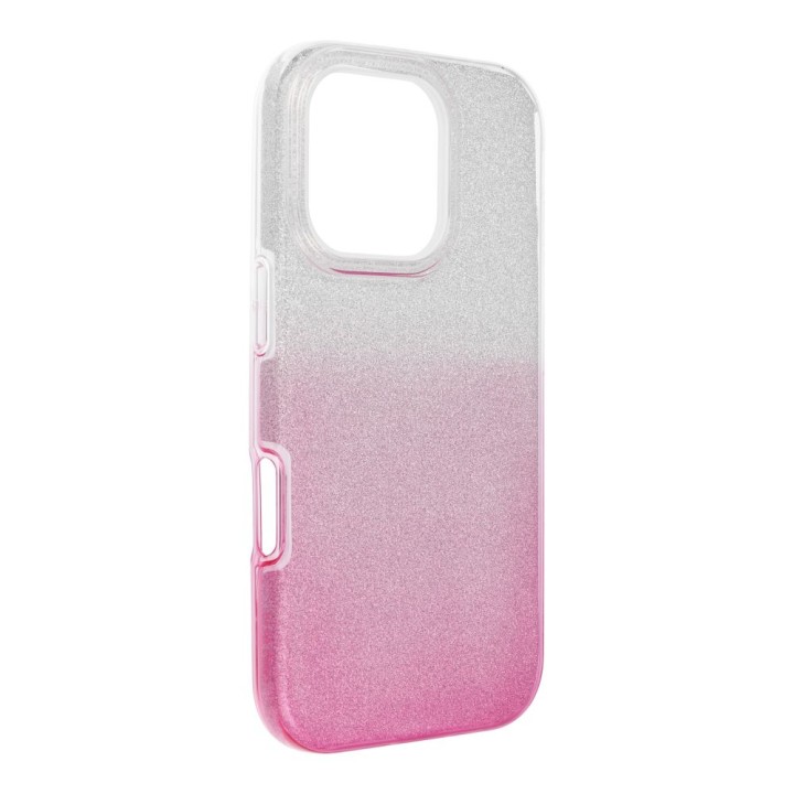 Case for iPhone 16 PRO Shining transparent pink