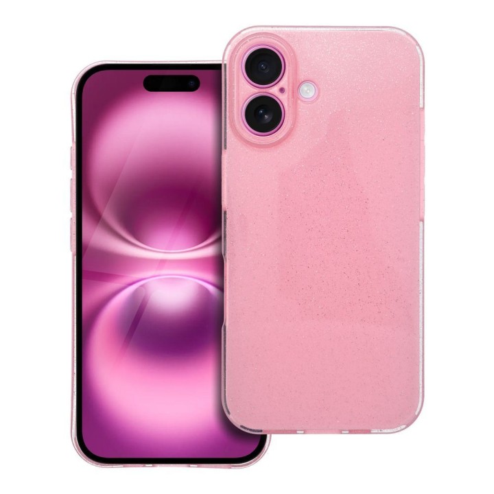 Case for iPhone 16 Clear Case 2 mm Blink pink