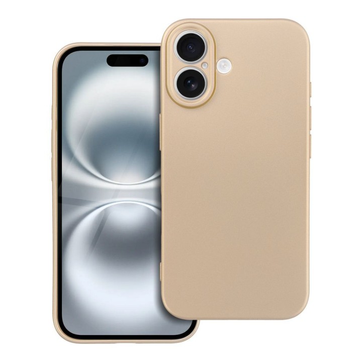 Чехол для iPhone 16 Metallic золотой