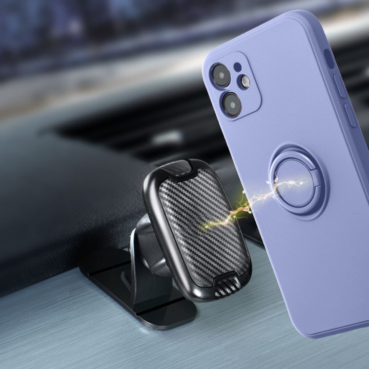 Чехол для iPhone 16 PRO Silicone Ring фиолетовый