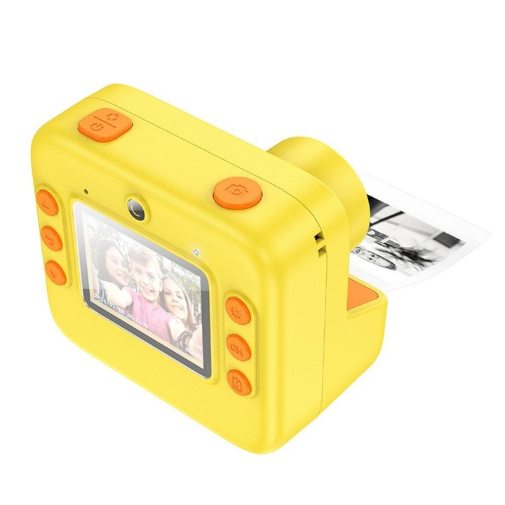 Camera digital for kids with printer Hoco 1MP 2,0" HD Ready DV200 yellow