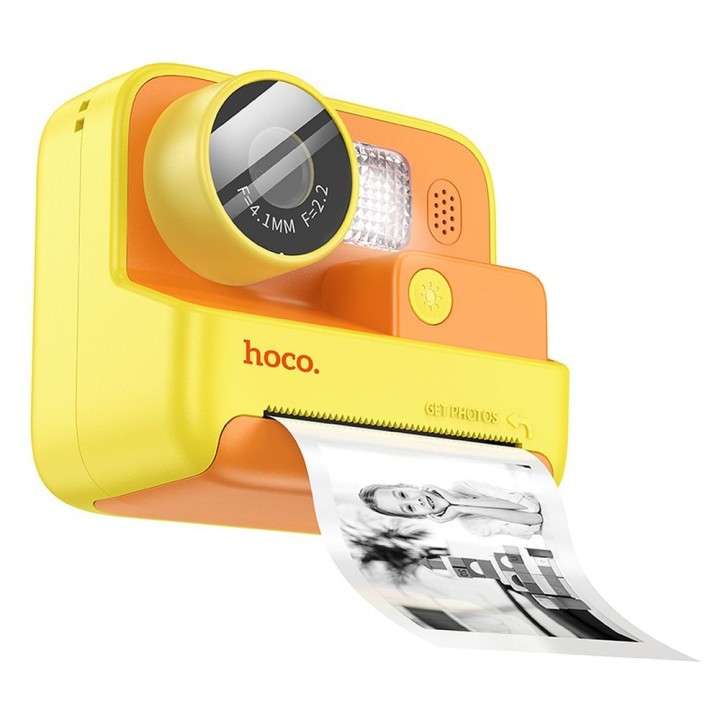 Камера цифровой для детей с принтером Hoco 1MP 2,0" HD Ready DV200 желтая