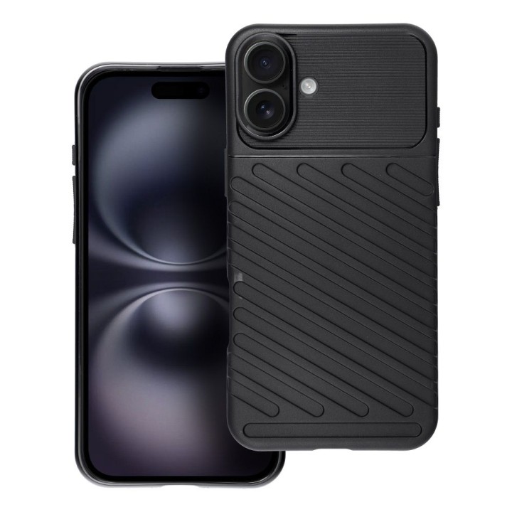 Case for iPhone 16 PLUS Thunder black