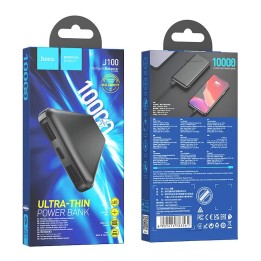 Повербанк Hoco 10000 mAh 2,1A J100 черный