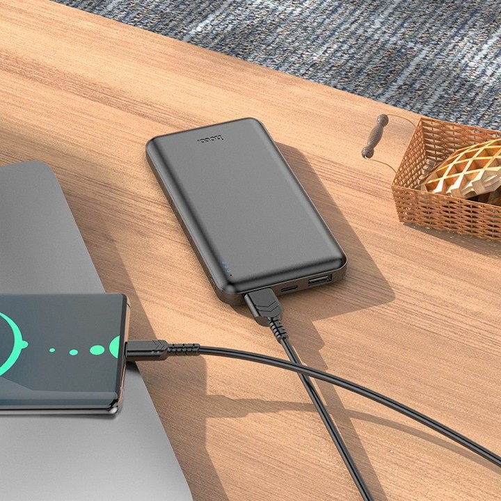 Повербанк Hoco 10000 mAh 2,1A J100 чорний