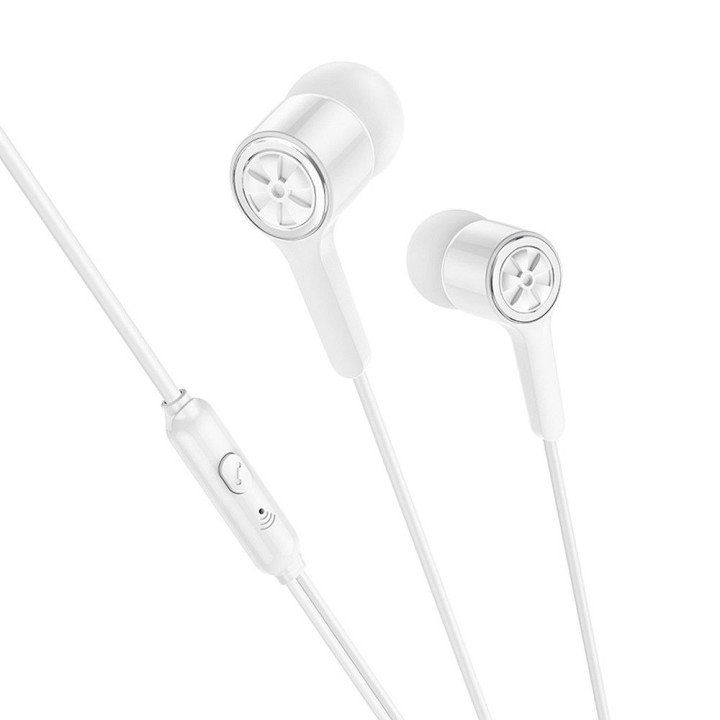 Headphones wired in-ear Jack 3,5 mm Hoco M104 white